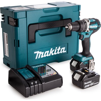 Makita DHP484RTJ Κρουστικό Δραπανοκατσάβιδο Μπαταρίας Brushless 18V 2x5Ah DHP484RTJ
