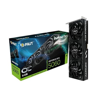Palit GeForce RTX 5060 8GB GDDR7 Infinity 3 OC Κάρτα Γραφικών NE75060T19P1-GB2063S