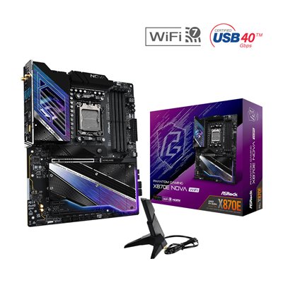 ASRock PHANTOM GAMING X870E Nova WiFi Motherboard ATX με AMD AM5 Socket