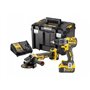 Dewalt DCK2020P2T Σετ Γωνιακός Τροχός & Δραπανοκατσάβιδο 18V με 2 Μπαταρίες 5Ah και Θήκη