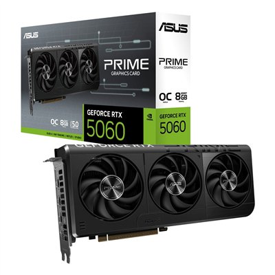 Asus GeForce RTX 5060 8GB GDDR7 Prime OC Κάρτα Γραφικών 90YV0N10-M0NA00