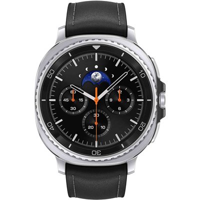 Samsung Galaxy Watch8 Classic Stainless Steel 46mm Αδιάβροχο με Παλμογράφο (Μαύρο)