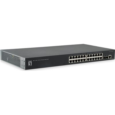 Level One GTL-2661 v1 Managed L2 Switch με 24 Θύρες Gigabit (1Gbps) Ethernet και 2 SFP Θύρες