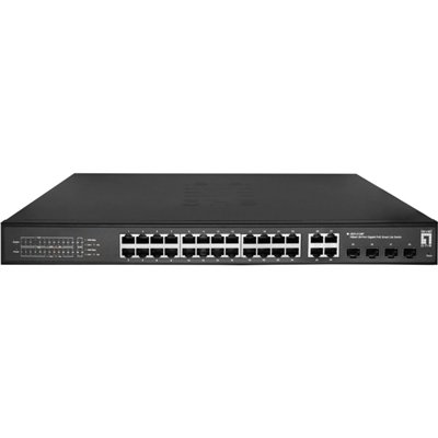 Level One GES-2128P Hilbert Managed L2 PoE+ Switch με 24 Θύρες Gigabit (1Gbps) Ethernet και 4 SFP Θύρες