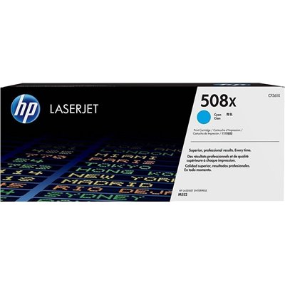 HP 508X Γνήσιο Toner Laser Εκτυπωτή Κυανό High Yield 9500 Σελίδων (CF361X)