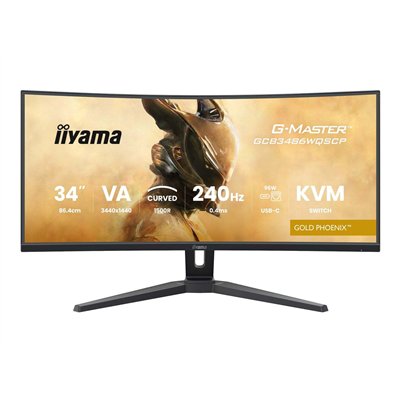 Iiyama GCB3486WQSCP-B1 Ultrawide VA Curved Monitor 34" QHD 3440x1440
