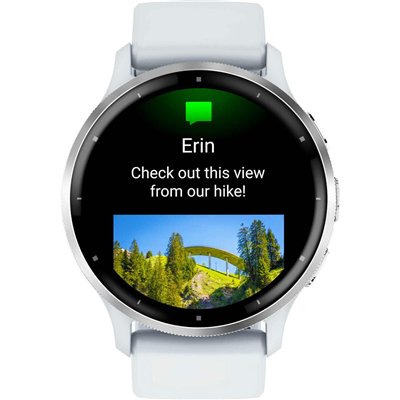 Garmin Venu 3 Stainless Steel 45mm Αδιάβροχο Smartwatch με Παλμογράφο (Silver Stainless Steel Bezel with Whitestone Case and Sil