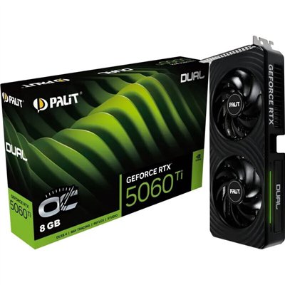 Palit GeForce RTX 5060 Ti 8GB GDDR7 Dual OC Κάρτα Γραφικών NE7506TT19P1-GB2062D
