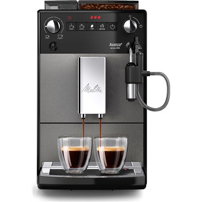 Melitta Avanza F 270-100 Αυτόματη Μηχανή Espresso 1450W Πίεσης 15bar για Cappuccino με Μύλο Άλεσης Γκρι