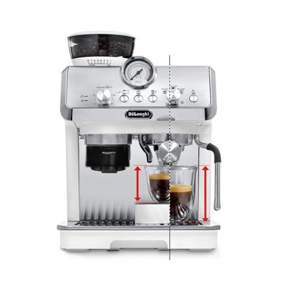 De'Longhi La Specialista Αυτόματη Μηχανή Espresso 1550W Πίεσης 15bar με Μύλο Άλεσης Λευκή