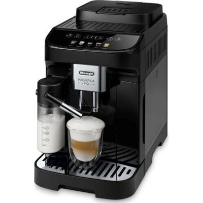 De'Longhi Magnifica Evo Αυτόματη Μηχανή Espresso 1450W Πίεσης 15bar για Cappuccino με Μύλο Άλεσης Μαύρη