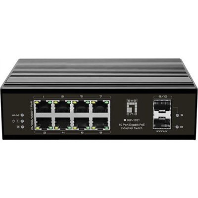Level One IGP-1031 Unmanaged L2 PoE Switch με 10 Θύρες Gigabit (1Gbps) Ethernet