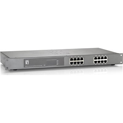 Level One FEP-1612W150 Unmanaged L2 PoE+ Switch με 16 Θύρες Ethernet