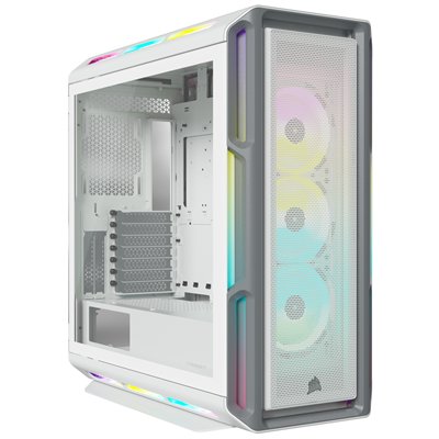 Corsair ICUE 5000T RGB Gaming Midi Tower Κουτί Υπολογιστή με Πλαϊνό Παράθυρο Λευκό