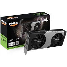 Inno 3D GeForce RTX 5060 Ti 16GB GDDR7 Twin X2 Κάρτα Γραφικών N506T2-16D7-191073N