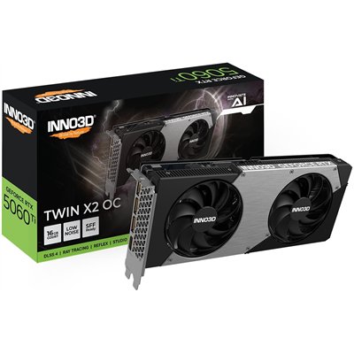 Inno 3D GeForce RTX 5060 Ti 16GB GDDR7 TWIN X2 OC Κάρτα Γραφικών N506T2-16D7X-191073N