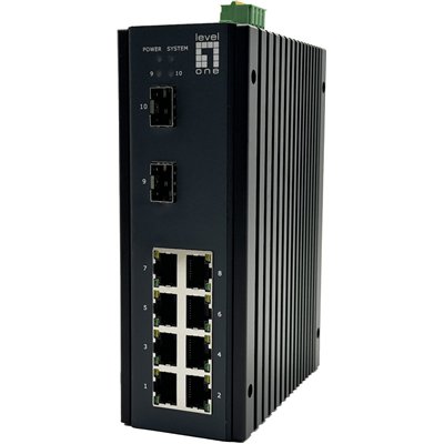 Level One IGU-1071 Managed L2 Switch με 8 Θύρες Gigabit (1Gbps) Ethernet και 2 SFP Θύρες