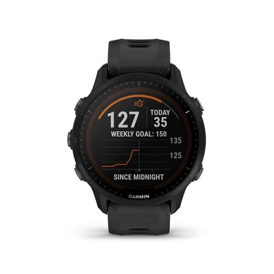 Garmin Forerunner 955 Solar 46mm Αδιάβροχο Smartwatch με Παλμογράφο (Μαύρο)