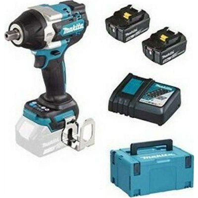 Makita DTW701RTJ Brushless Μπουλονόκλειδο Μπαταρίας 18V 2x5Ah με Υποδοχή 1/2"