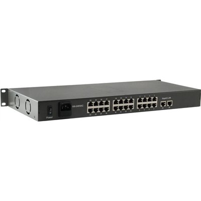 Level One FGP-2601 (150W) Unmanaged L2 PoE+ Switch με 24 Θύρες Ethernet και 2 SFP Θύρες