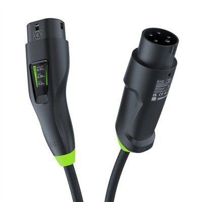 Green Cell Habu EV Mobile Charger Φορητός Τριφασικός Σταθμός Φόρτισης 11kW με Ενσωματωμένο Καλώδιο Type 2 (EVGC01)