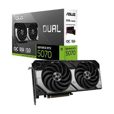 Asus GeForce RTX 5070 12GB GDDR7 Dual OC Edition Κάρτα Γραφικών 90YV0M17-M0NA00
