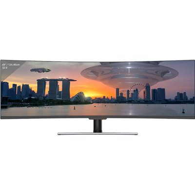 LC-Power LC-M49-DFHD-144-C-Q Ultrawide VA HDR Curved Monitor 49" 3840x1080 144Hz με Χρόνο Απόκρισης 6ms GTG