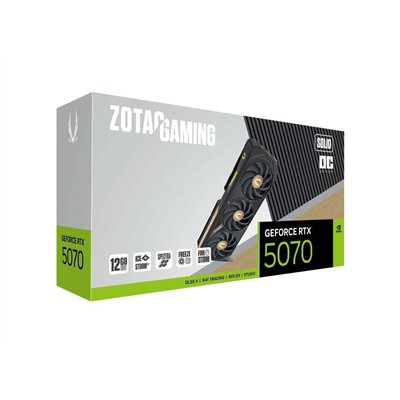 Zotac GeForce RTX 5070 12GB GDDR7 Solid OC Κάρτα Γραφικών ZT-B50700J-10P