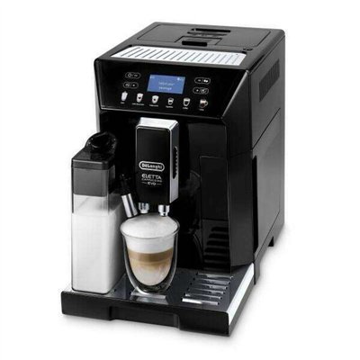 De'Longhi Eletta Αυτόματη Μηχανή Espresso 1450W Πίεσης 15bar για Cappuccino με Μύλο Άλεσης Μαύρη