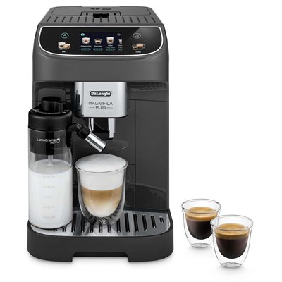 De'Longhi Magnifica Plus Αυτόματη Μηχανή Espresso 1450W Πίεσης 15bar με Μύλο Άλεσης Μαύρη