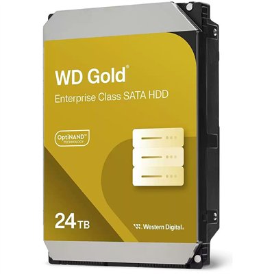 Western Digital Gold Enterprise Class 24TB HDD Σκληρός Δίσκος 3.5" SATA III 7200rpm με 512MB Cache για Server / Καταγραφικό WD24