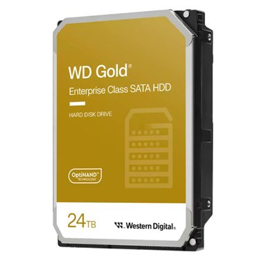Western Digital Gold Enterprise Class 24TB HDD Σκληρός Δίσκος 3.5" SATA III 7200rpm με 512MB Cache για Server / Καταγραφικό WD24