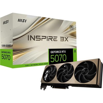 MSI GeForce RTX 5070 12GB GDDR7 Inspire 3X OC Κάρτα Γραφικών V532-006R