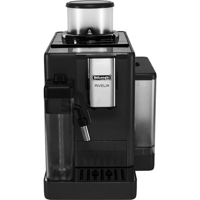 De'Longhi Rivelia Αυτόματη Μηχανή Espresso 1450W Πίεσης 19bar για Cappuccino με Μύλο Άλεσης Onyx Black