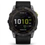 Garmin Enduro 2 Solar Titanium 51mm Αδιάβροχο Smartwatch με Παλμογράφο (Grey DLC Titanium with UltraFit Nylon Strap)