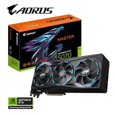 Gigabyte GeForce RTX 5070 12GB GDDR7 Aorus Master Κάρτα Γραφικών GV-N5070AORUS-M-12GD