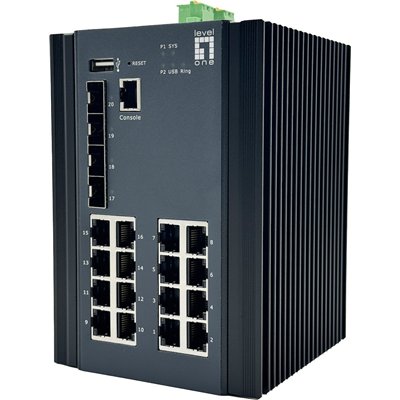 Level One IGU-2071 Managed L2 Switch με 16 Θύρες Gigabit (1Gbps) Ethernet και 4 SFP Θύρες
