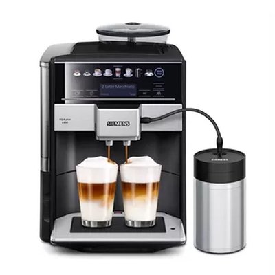Siemens Eq.6 Αυτόματη Μηχανή Espresso 1500W Πίεσης 19bar για Cappuccino με Μύλο Άλεσης Μαύρη