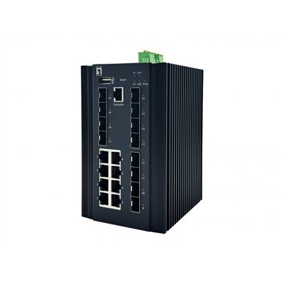 Level One IGU-2072 Managed L2 Switch με 8 Θύρες Gigabit (1Gbps) Ethernet και 12 SFP Θύρες