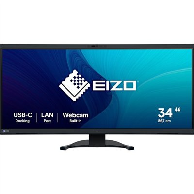 Eizo FlexScan EV3450XC-BK Ultrawide HDR Curved Monitor 34.1" QHD 3440x1440