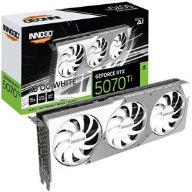 Inno 3D GeForce RTX 5070 Ti 16GB GDDR7 X3 OC WHITE Κάρτα Γραφικών N507T3-16D7X-176068W