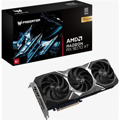 Acer Radeon RX 9070 16GB GDDR6 Predator BiFrost OC Κάρτα Γραφικών DP.Z4FWW.P01