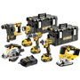 Dewalt DCK690P3T Σετ Δισκοπρίονο, Δραπανοκατσάβιδο, Παλμικό Κατσαβίδι, Πιστολέτο, Σέγα & Φακός Brushless 18V με 3 Μπαταρίες 5Ah 