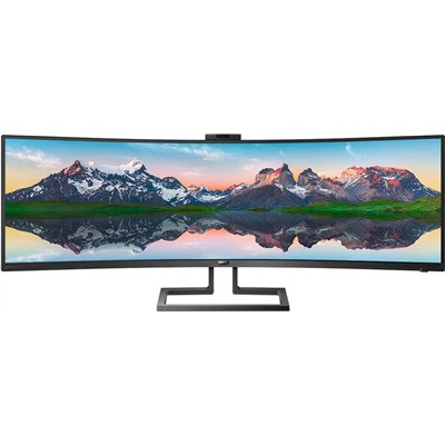 Philips 499P9H Ultrawide VA HDR Curved Monitor 48.8" 5120x1440 με Χρόνο Απόκρισης 5ms GTG