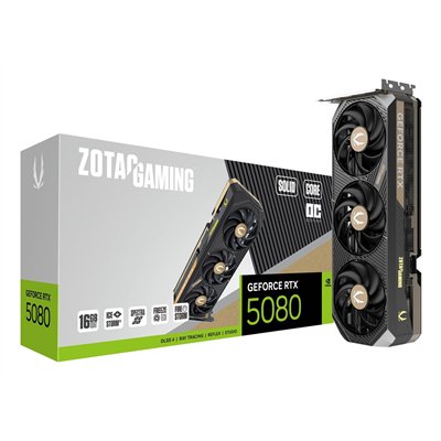 Zotac GeForce RTX 5080 16GB GDDR7 Solid Core OC Κάρτα Γραφικών ZT-B50800J2-10P
