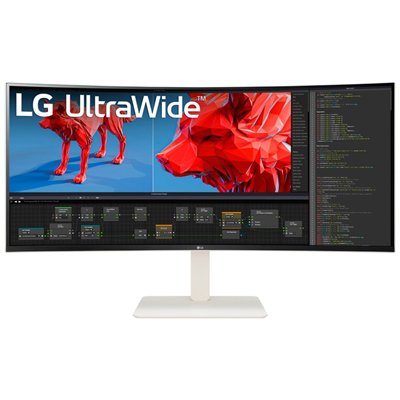 LG 38WR85QC-W Ultrawide IPS Curved Monitor 37.5" QHD 3840x1600 144Hz με Χρόνο Απόκρισης 1ms GTG