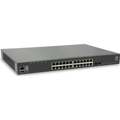 Level One GTL-2891 Managed L3 Switch με 24 Θύρες Gigabit (1Gbps) Ethernet και 2 SFP Θύρες