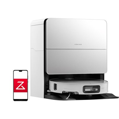 Roborock Saros 10 Σκούπα Ρομπότ για Σκούπισμα & Σφουγγάρισμα με Wi-Fi Λευκή