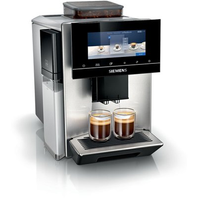 Siemens Eq.900 Plus Αυτόματη Μηχανή Espresso 1500W Πίεσης 19bar για Cappuccino με Μύλο και Wi-Fi Ασημί