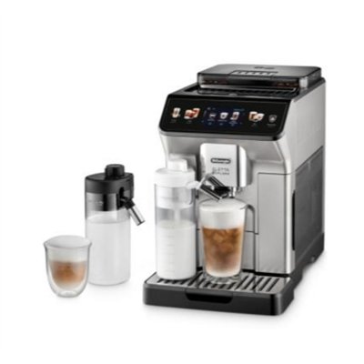 De'Longhi Eletta Explore Αυτόματη Μηχανή Espresso 1450W Πίεσης 19bar για Cappuccino με Μύλο Άλεσης Ασημί